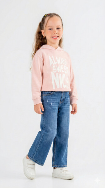 girls 2-piece combination suit 8-14 years old set0401 - NK KİDS