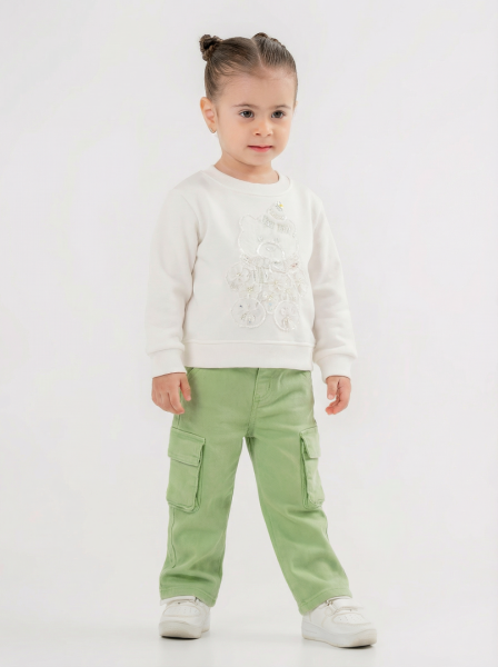 girls 2-piece combination set 1-5 years old set0454 - NK KİDS