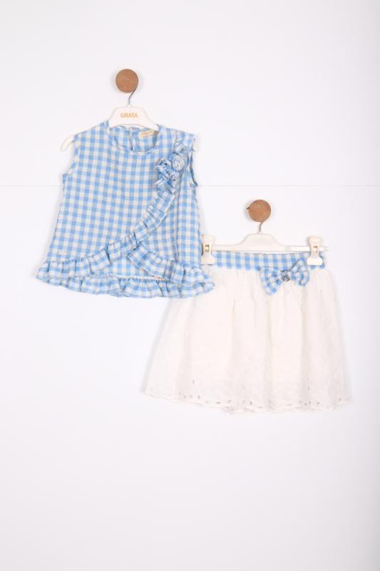 girl skirt suit 1-5 years old 9067 - GRATA