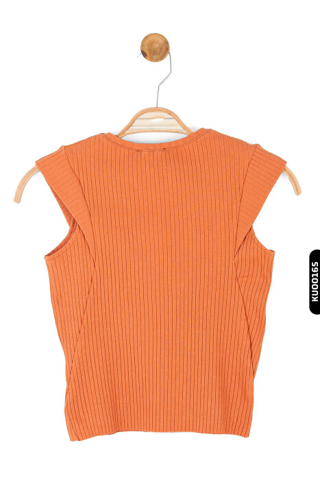 moon sleeve striped o-neck girl sweater 8-14 years old 36346 - 4