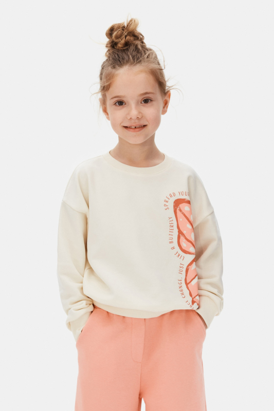girls sweatshirt 4-8 years old 39506 - NK KİDS