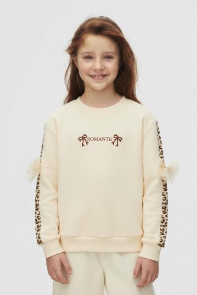 girls sweatshirt 4-8 years old 39516 - NK KİDS