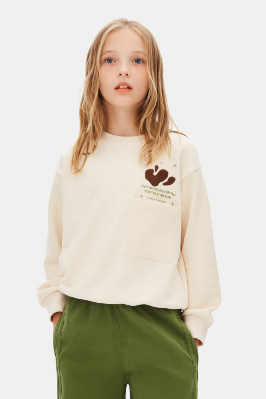 girls sweatshirt 8-14 years 39322 - NK KİDS