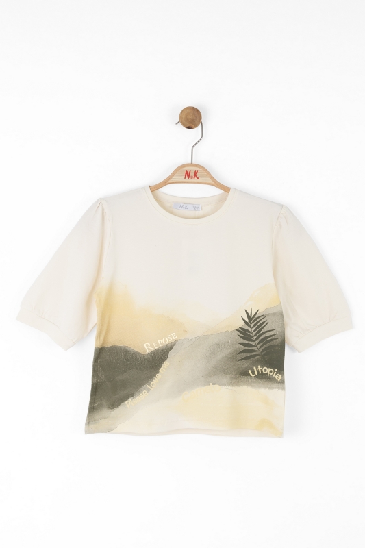 girls t-shirt 8-14 years old 38379 - NK KİDS