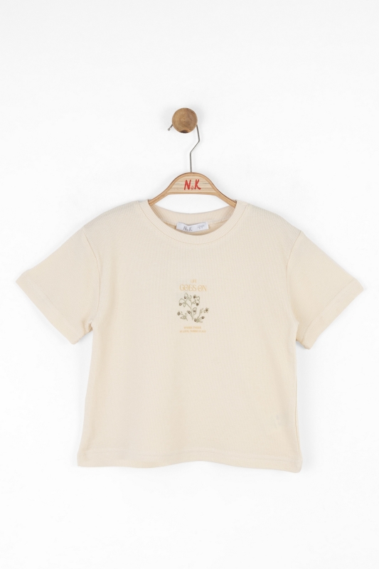 girls t-shirt 4-8 years old 38511 - NK KİDS
