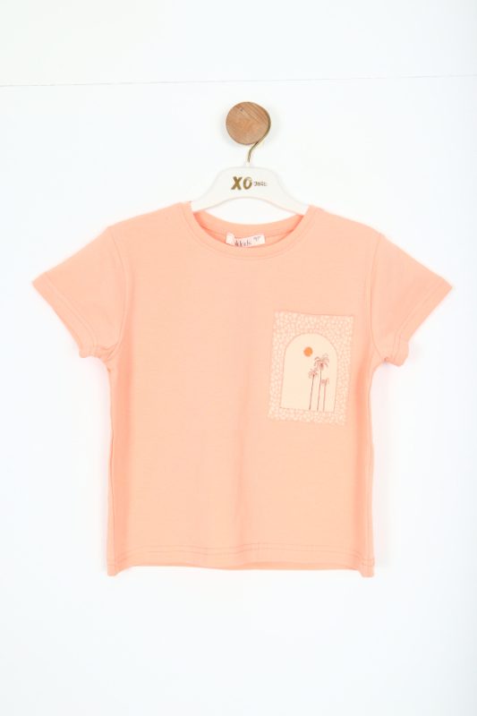 girls t-shirt 4-8 years old 38576 - NK KİDS