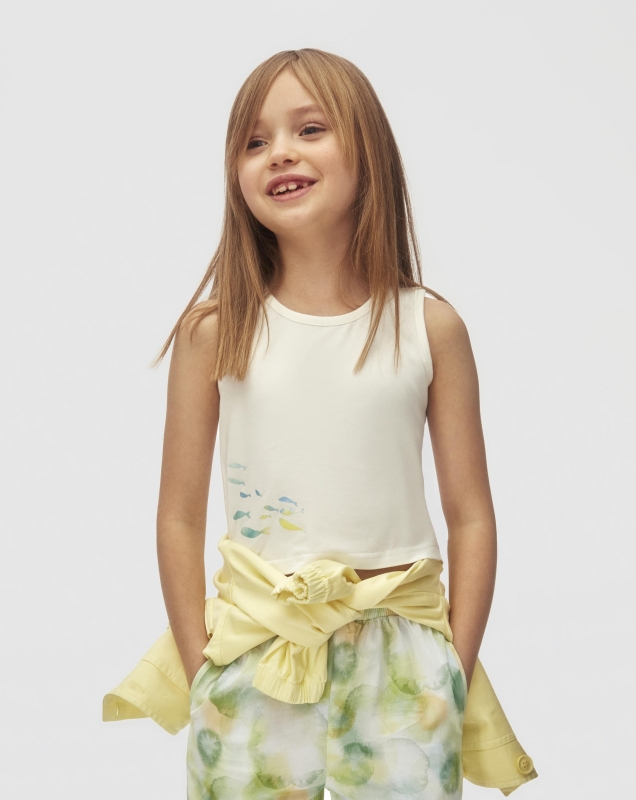 girls tank top 4-8 years 38524 - NK KİDS