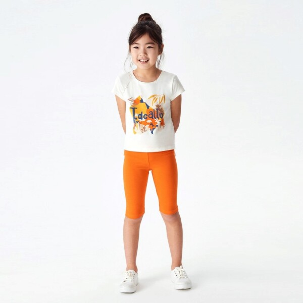 P-003491 (nk 32358) Kız İdeally Badi 8-14 Yaş Ekru - Oranj - NK KİDS