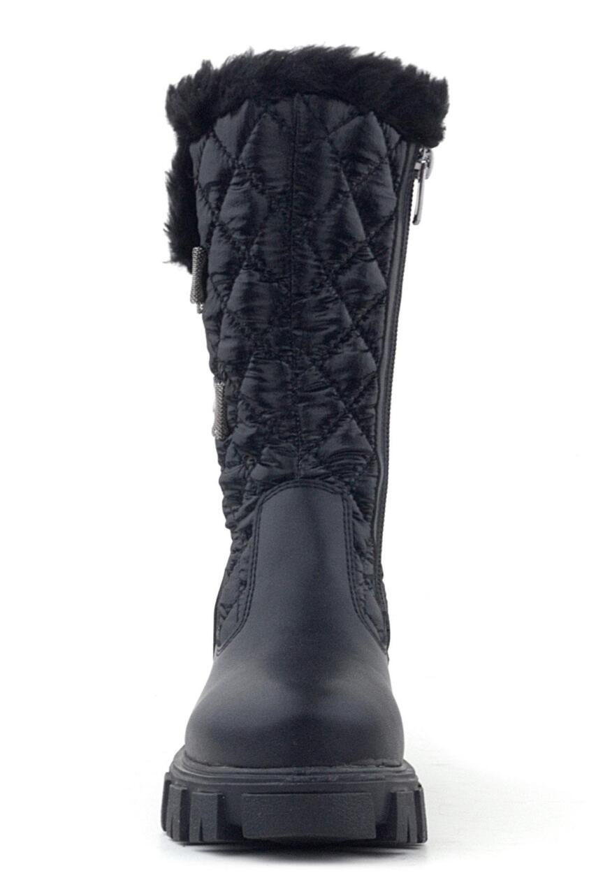 Rakerplus Black Long Zip Ribboned Girls' Rain Boots - 3