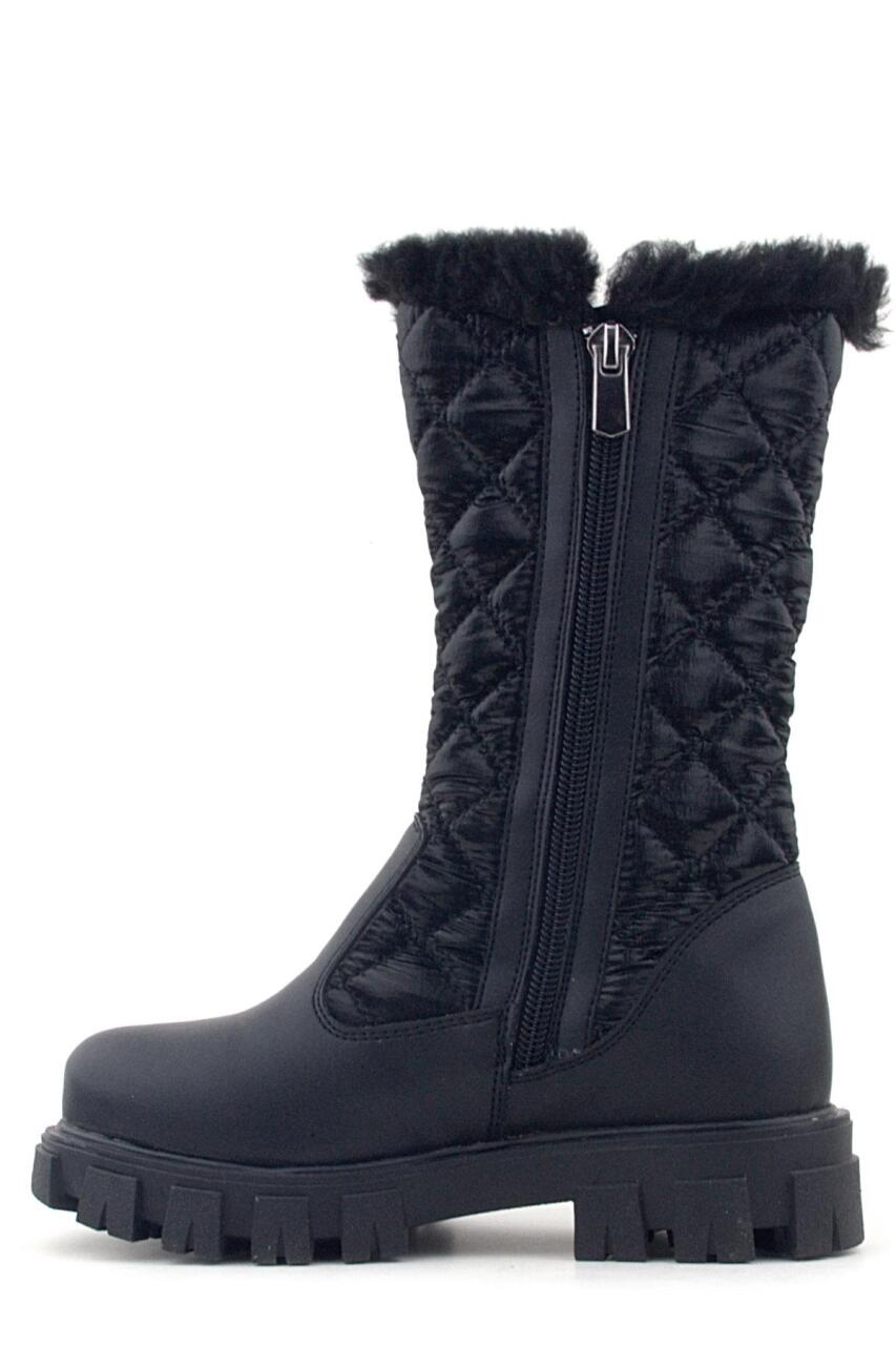 Rakerplus Black Long Zip Ribboned Girls' Rain Boots - 4