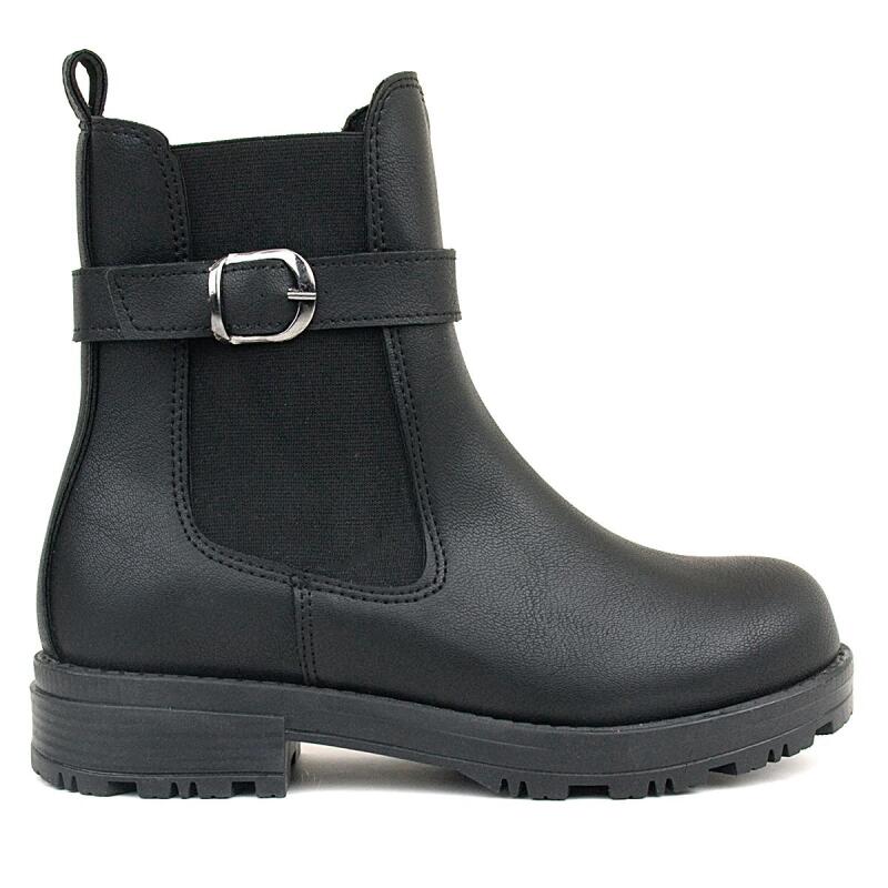 Rakerplus Siyah Mat Lastikli Kız Çocuk Bot - 2