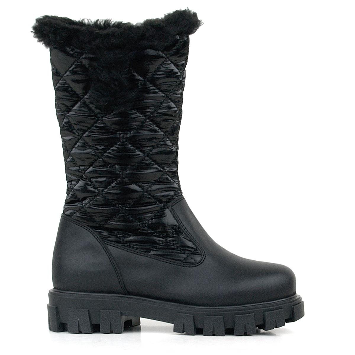 Rakerplus Black Long Zip Girls' Rain Boots - 2