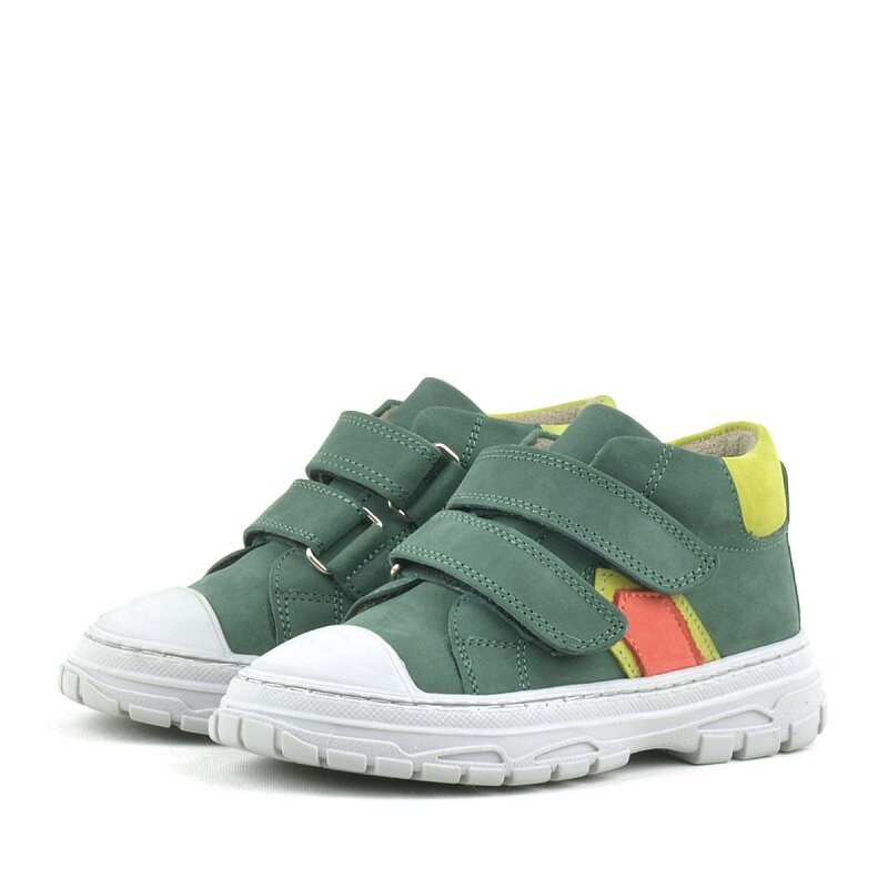 Rakerplus Tails Hakiki Deri Yeşil Cırtlı Çocuk Spor Bot - 4