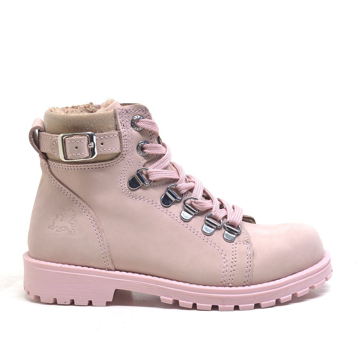 Rakerplus Griffon Hakiki Deri Pembe Fermuarlı Kışlık Kız Çocuk Bot - 2