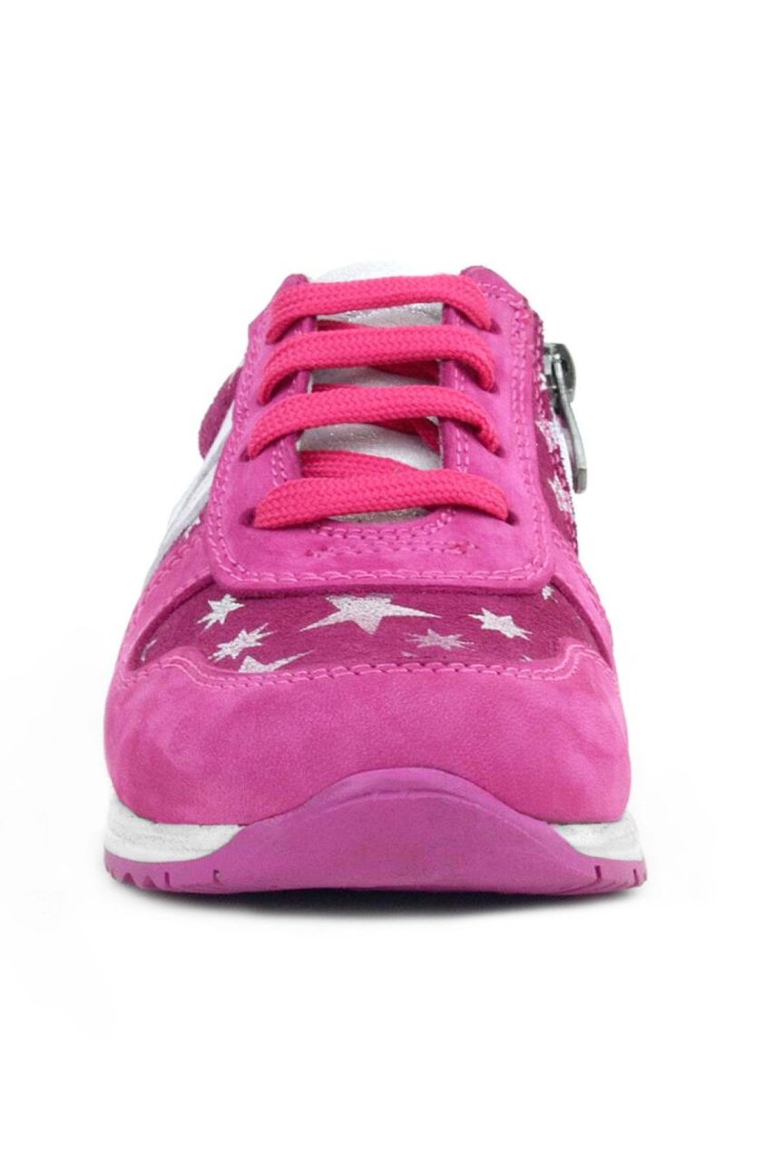 Rakerplus Genuine Leather Fuchsia Star Pattern Girls' Casual Sports Shoes - 4