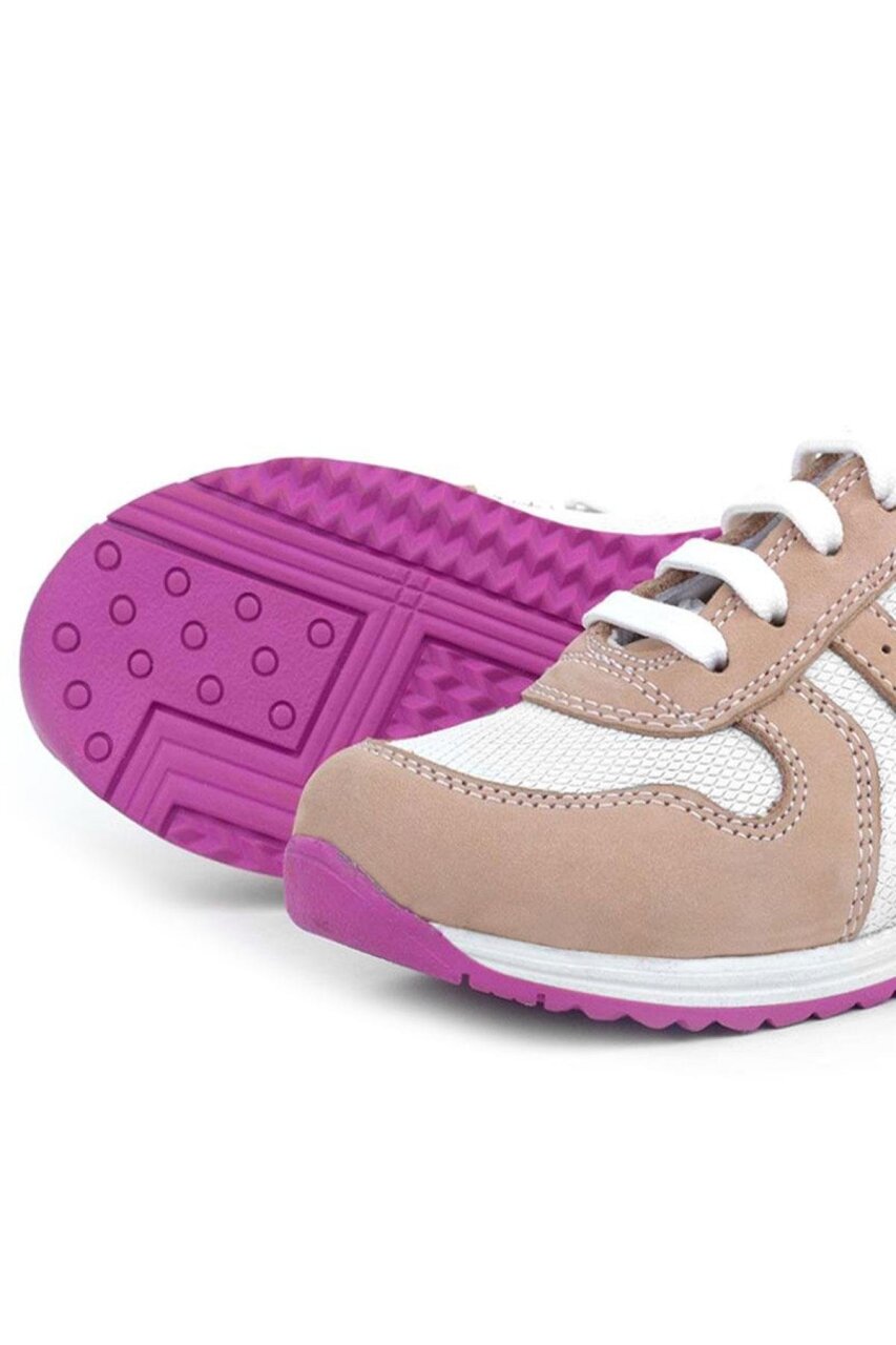 Rakerplus Hakiki Deri Pembe Fuşya Tabanlı Kız Çocuk Günlük Spor Ayakkabı - 7
