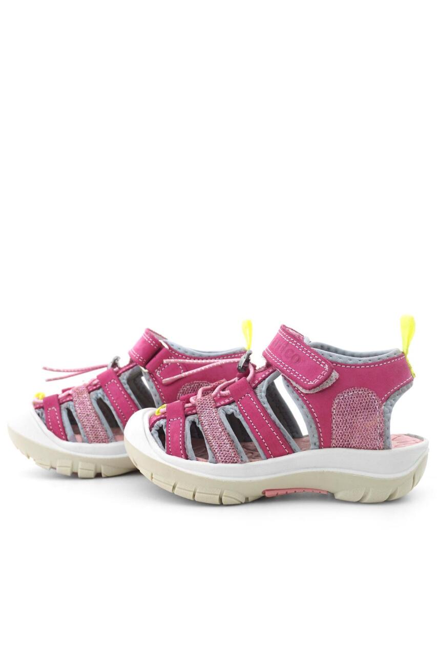 Rakerplus Artico Genuine Leather Pink Kids' Sandals - 6