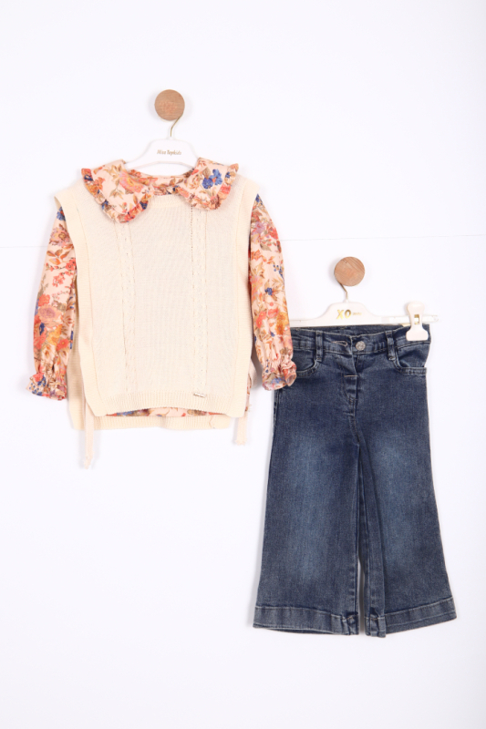 girls top and bottom set 2-6 years old 3173 - Top Teens