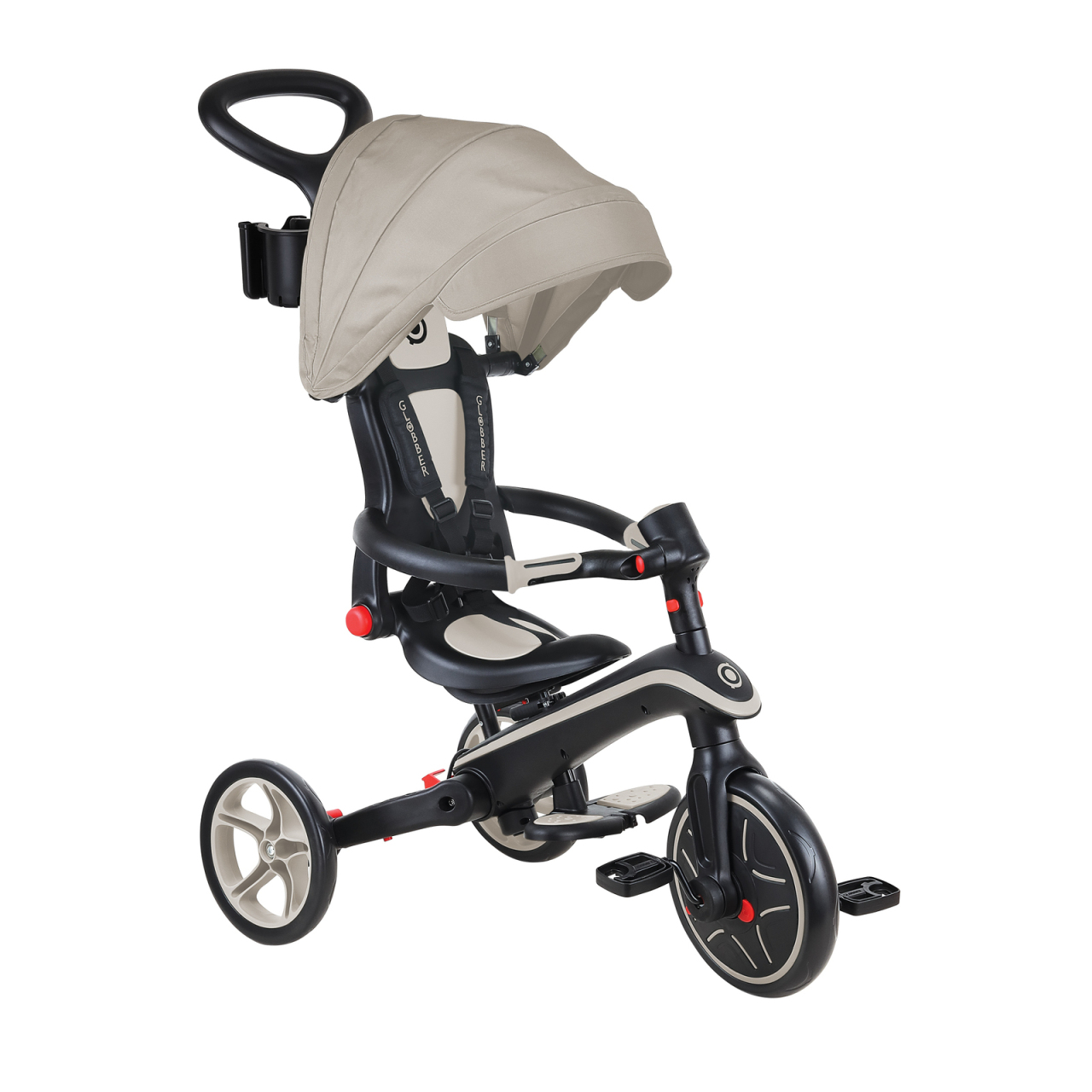 Globber Explorer 4in1 Katlanabilir Bisiklet Koyu Bej - 1