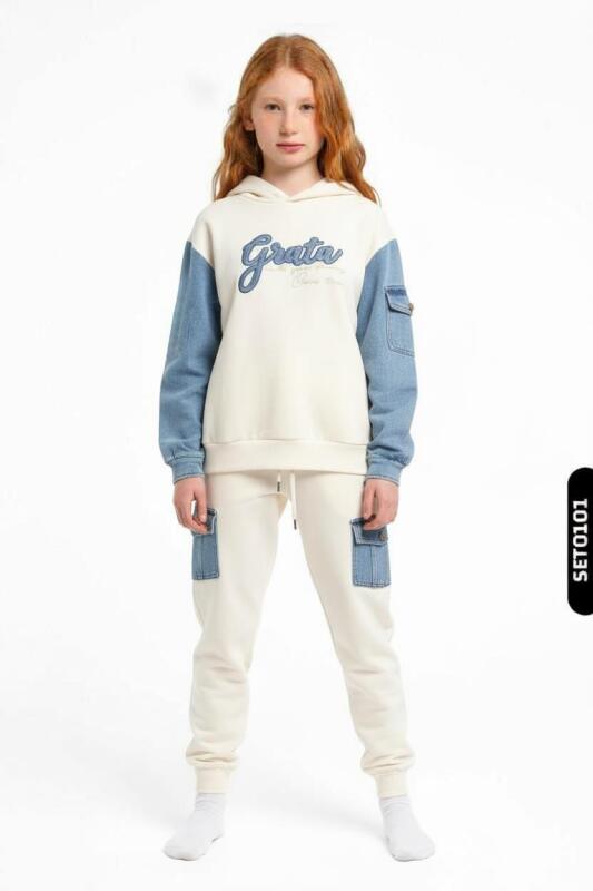 بدلة رياضية للبنات من عمر 10 إلى 16 سنة 7430 - GRATA