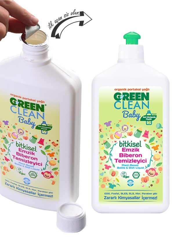 Green Clean Baby Bitkisel Emzik Biberon Temizleyici 500 ml - 1