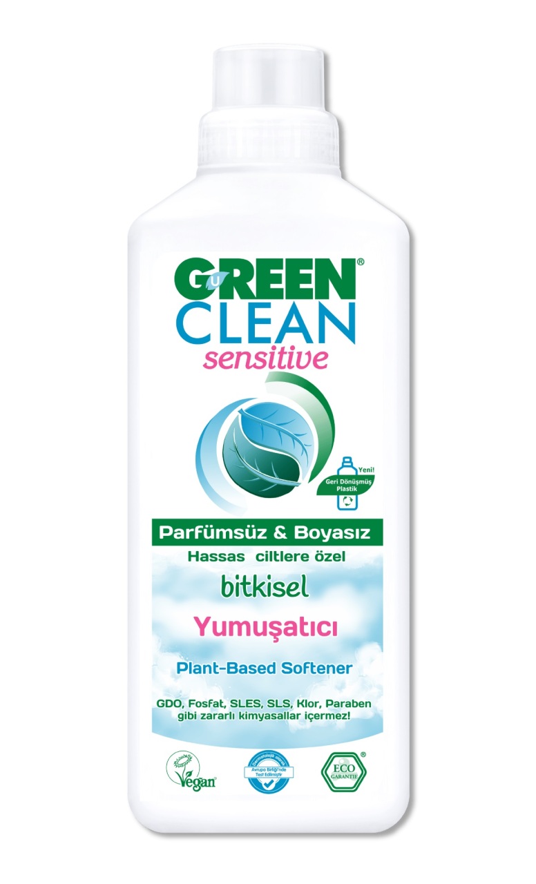 Green Clean Sensitive Parfümsüz Bitkisel Yumuşatıcı 1000 ml - 1