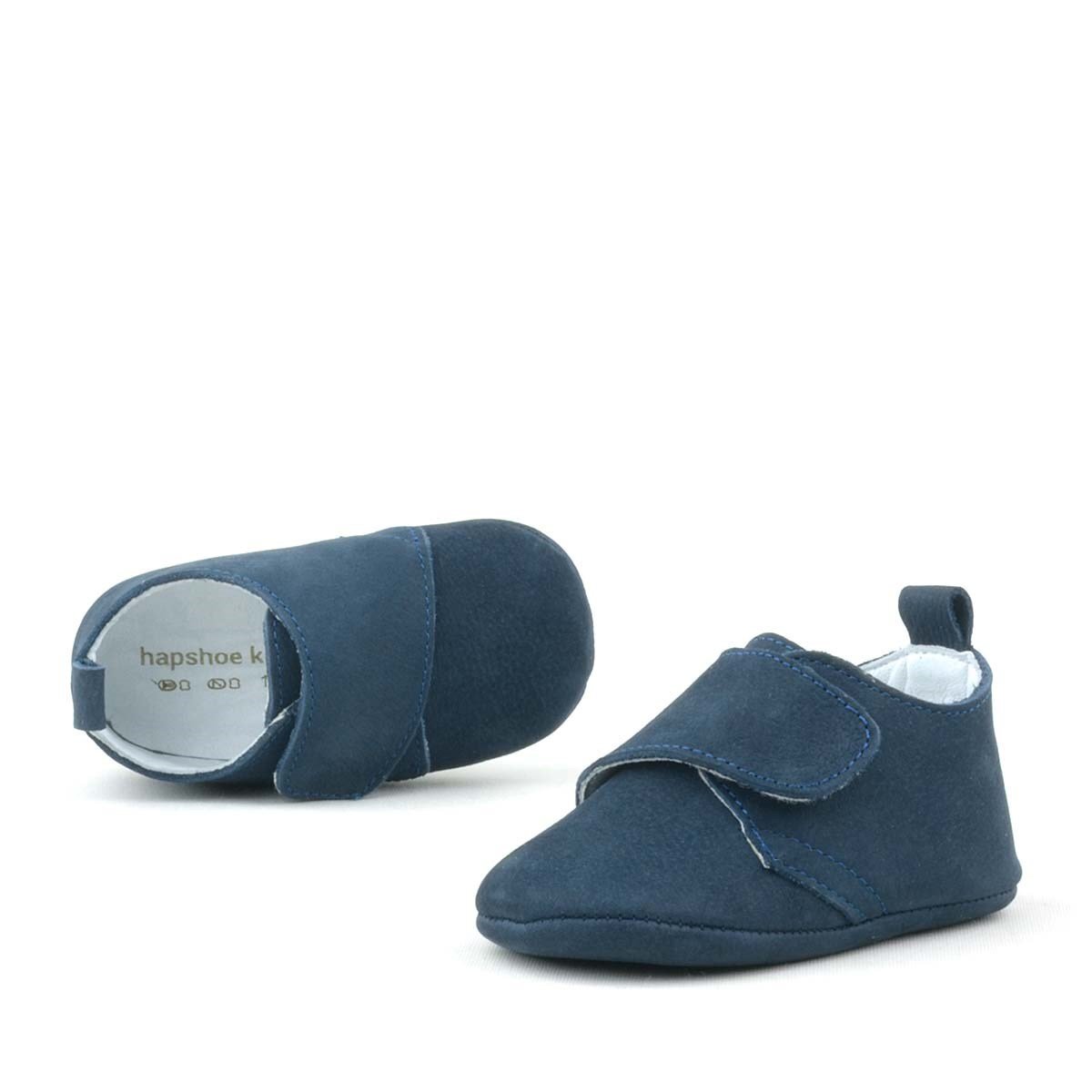 حذاء بوت للأطفال من الجلد الطبيعي باللون الأزرق الداكن مزود بشريط فيلكرو من بوبا - 5