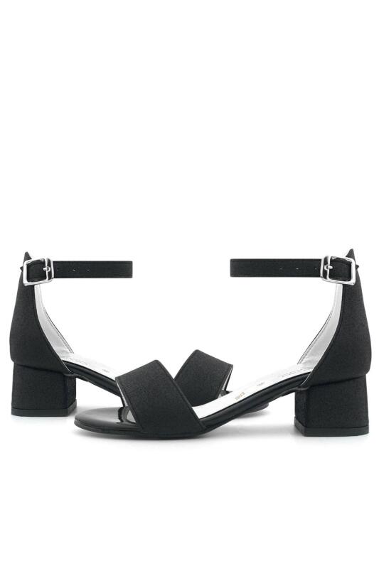 حذاء ليلو الأسود اللامع ذو الحزام الواحد للبنات بكعب عالٍ للسهرات - 7