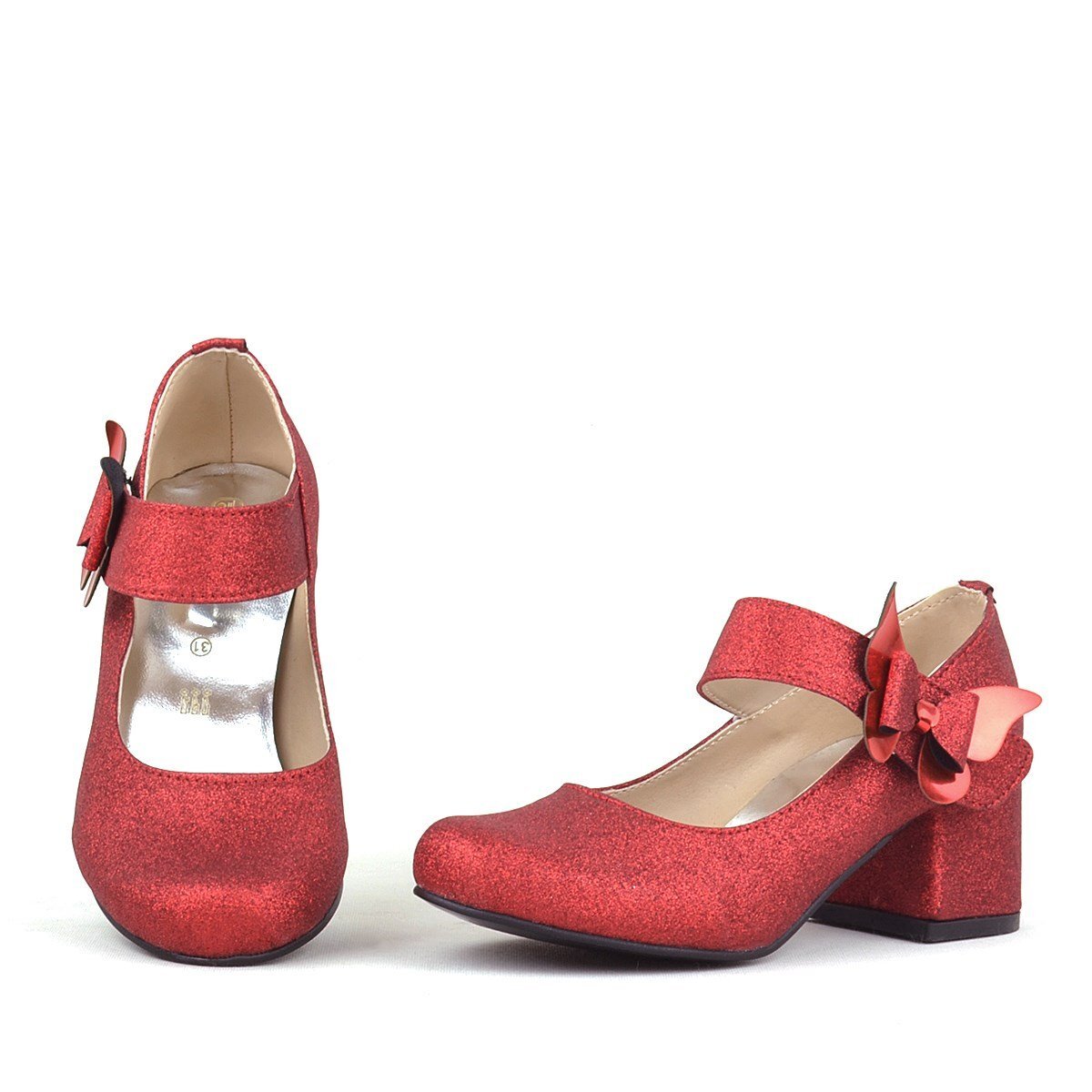 حذاء وينكس الأحمر اللامع ذو الكعب العالي للفتيات - 7