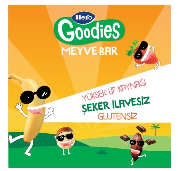 Hero Goodies Çilek Kakao Meyve Bar 30 Gr - 2