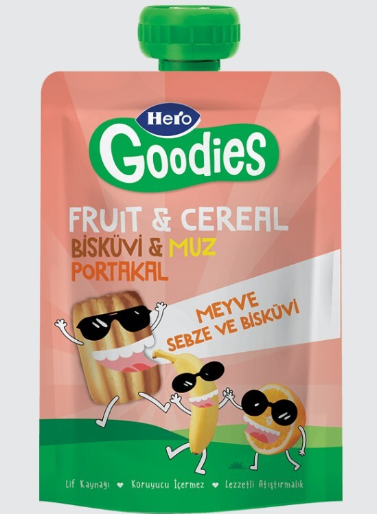 Hero Goodies Muz Portakal Bisküvi Havuç 100 Gr - 1