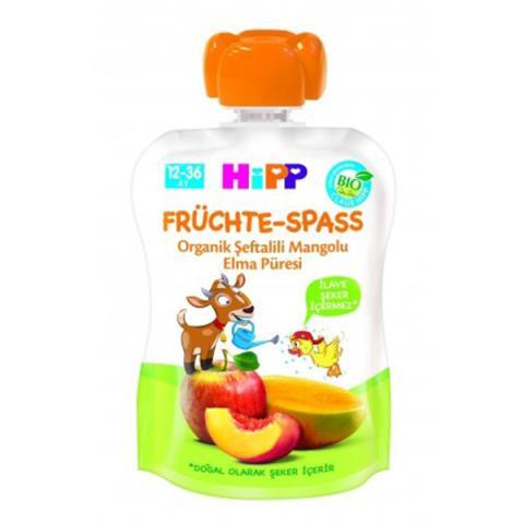 Hipp Organik Şeftalili Mangolu Elma Püresi 100 Gr - 1