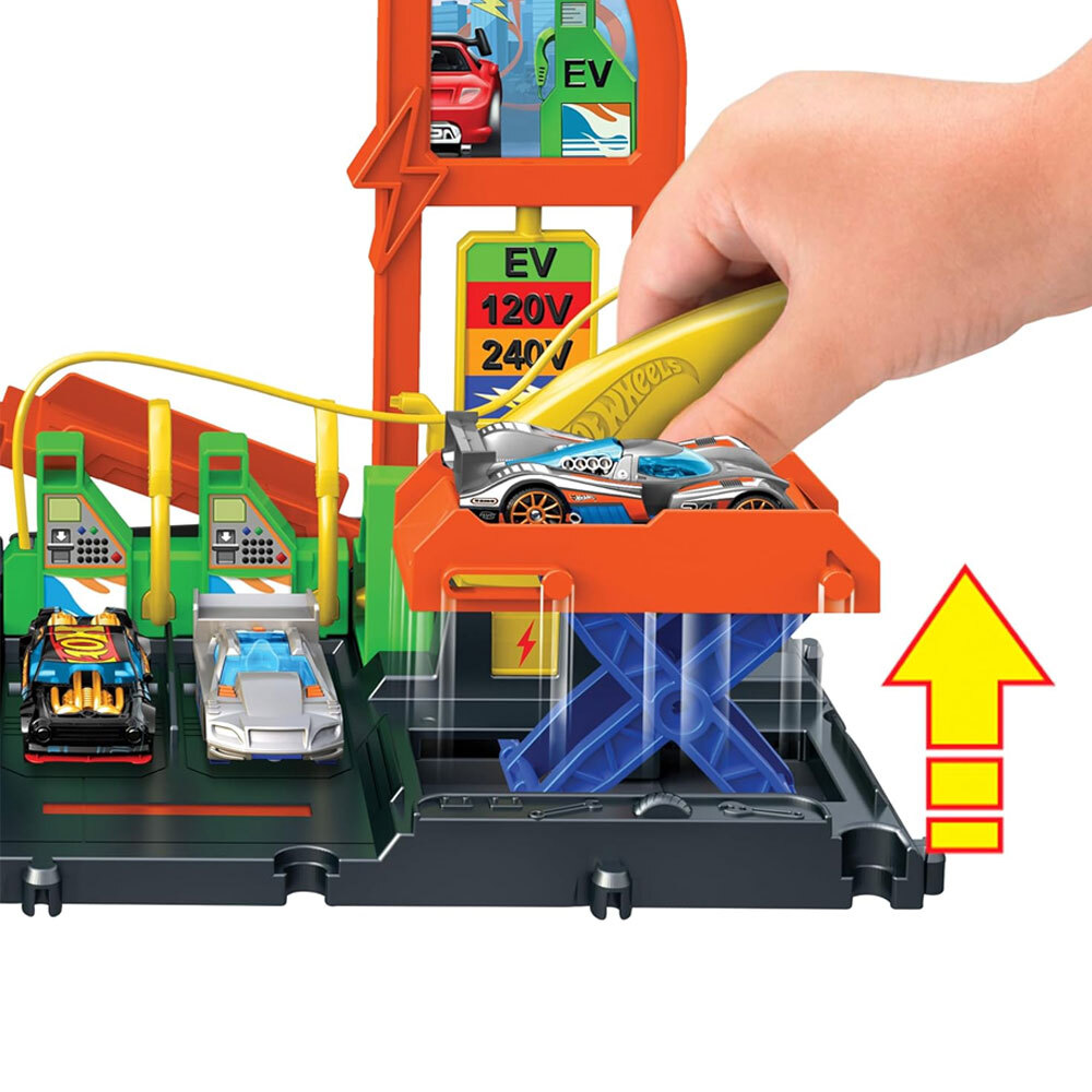 Hot Wheels Elektrikli Araç Şarj İstasyonu Oyun Seti HTN79 - 3