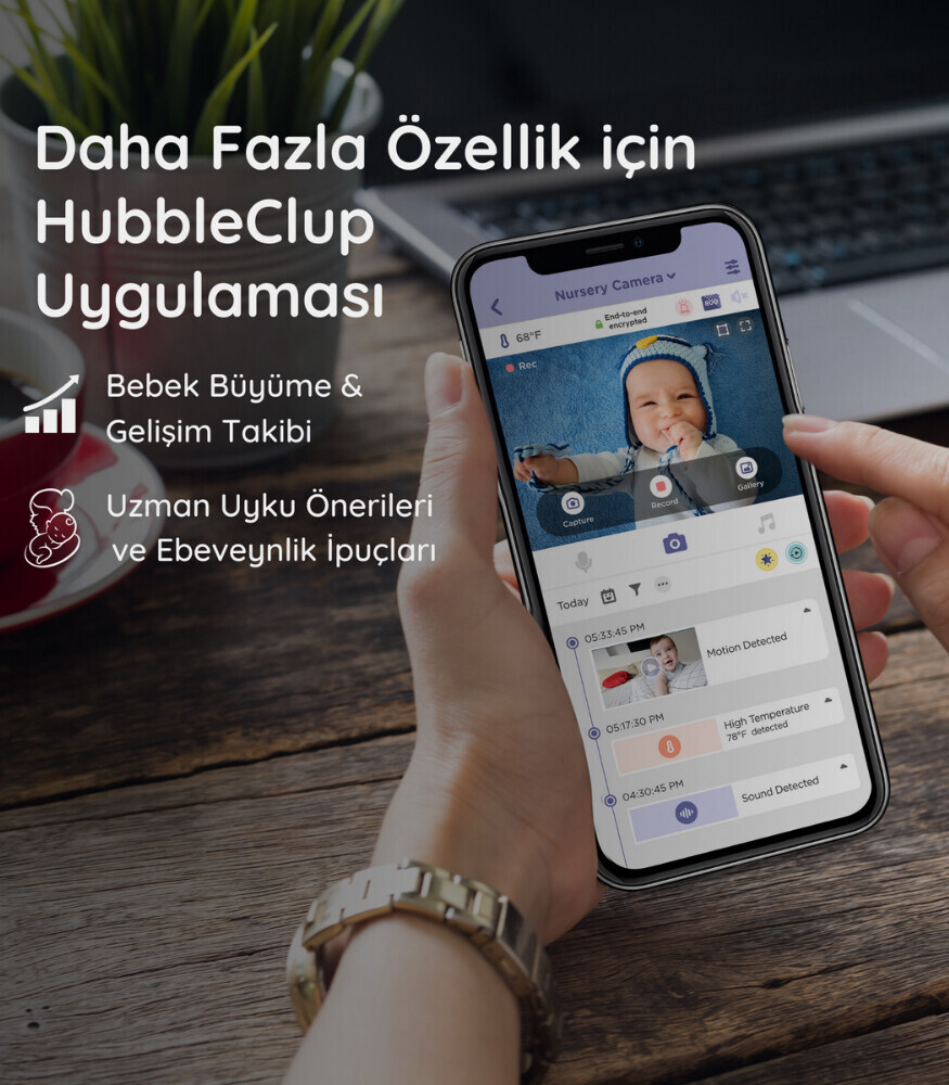 Hubble HBL13 Nursery Pal Deluxe Dijital Bebek Kamerası - 7