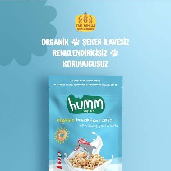 Humm Organik Tam Tahıllı ve Ballı Kahvaltılık Gevrek 80 Gr - 2