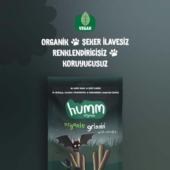 Humm Organik Vegan Zeytinli Grissini 55 Gr - 2