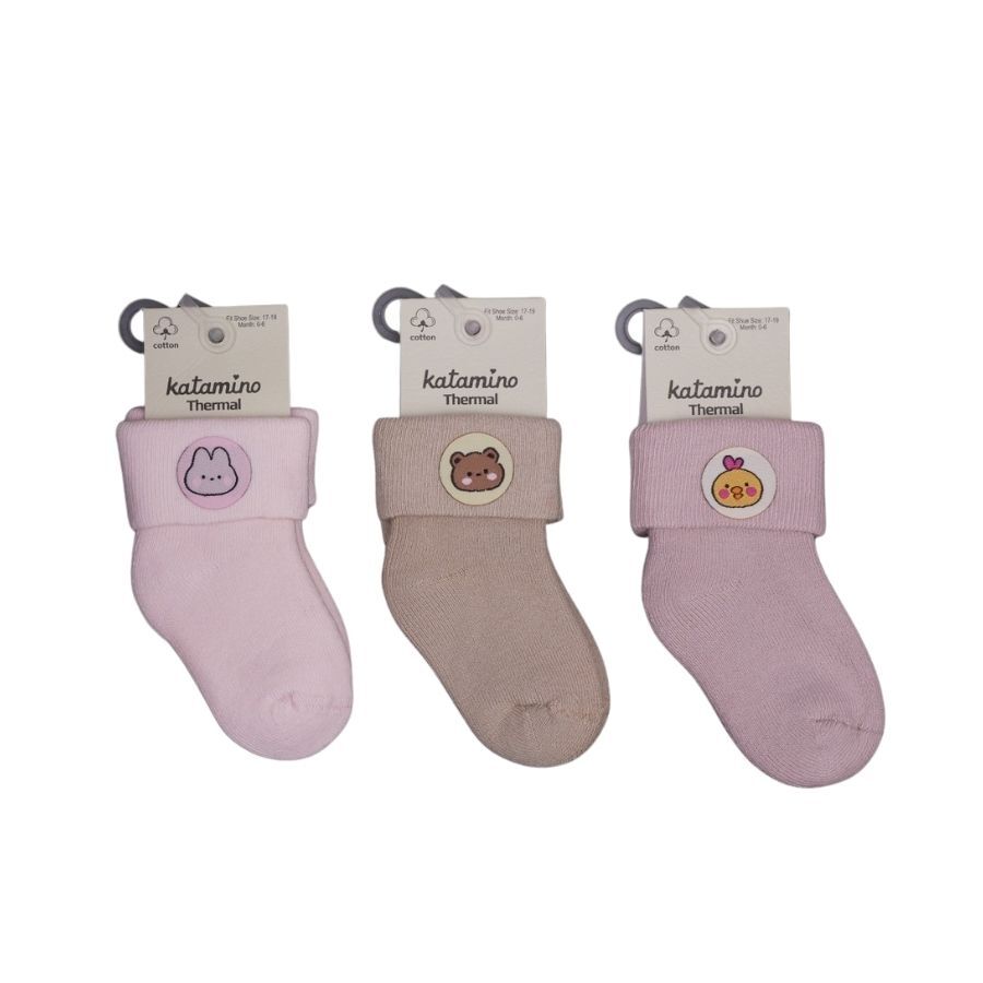 جوارب منشفة كاتامينو نسرين للبنات الصغار K45902 تشكيلة - 1