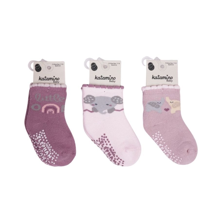 جوارب كاتامينو ميرسيلين أبس فوطة للبنات الرضع K45892 تشكيلة - 1