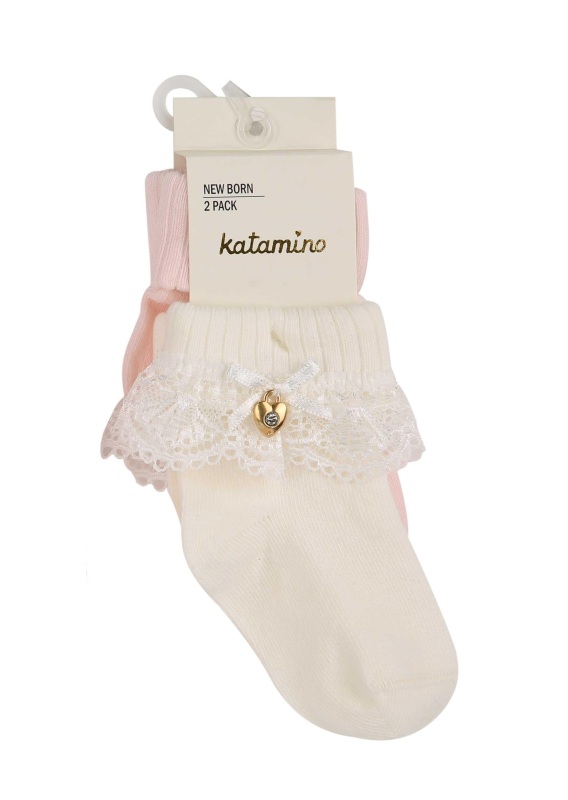 Katamino Amy 2'li Aks. Bebek Soket K44024 Asorti - 3