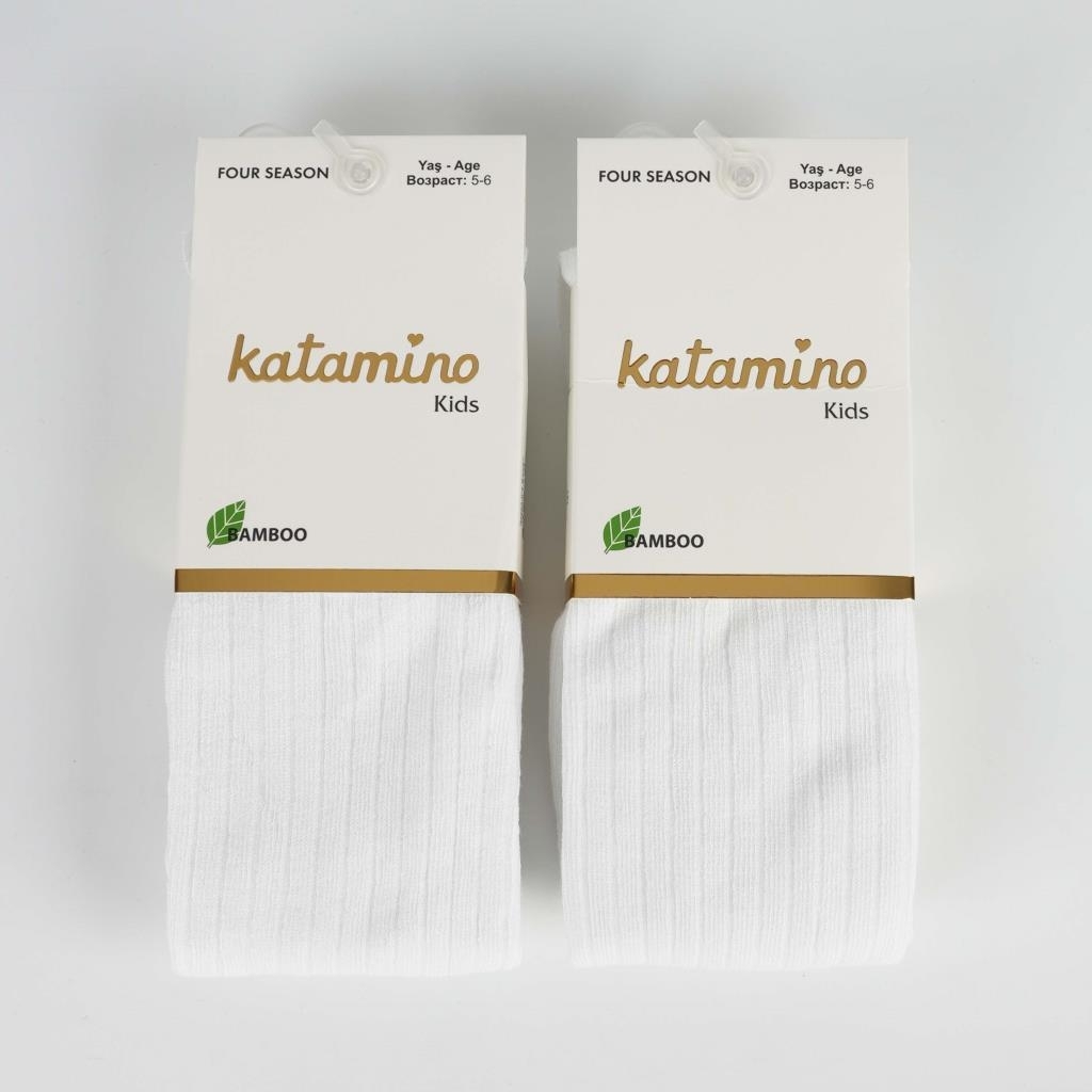 Katamino Beyza Kız Bambu Külotlu 1-5 Yaş K30205 Beyaz - 1
