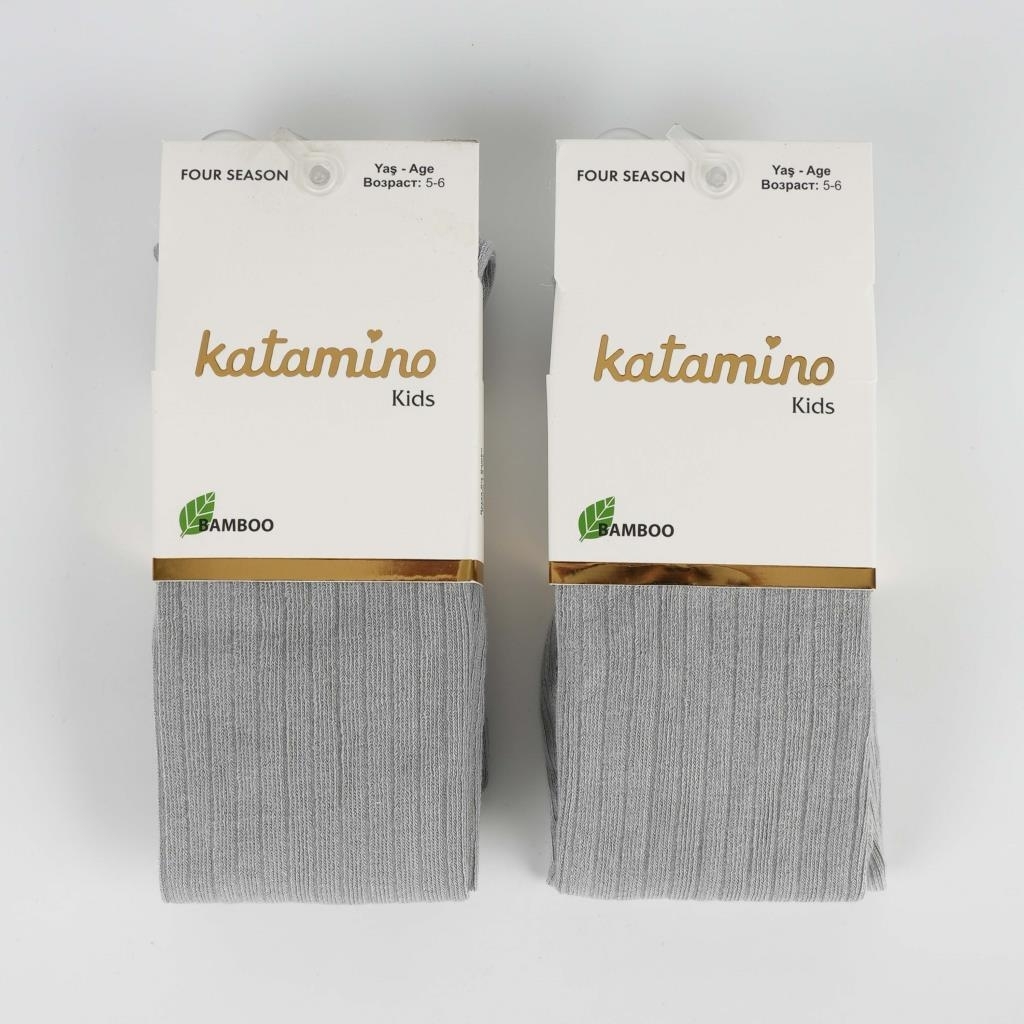 Katamino Beyza Kız Bambu Külotlu 1-5 Yaş K30205 Gri - 1