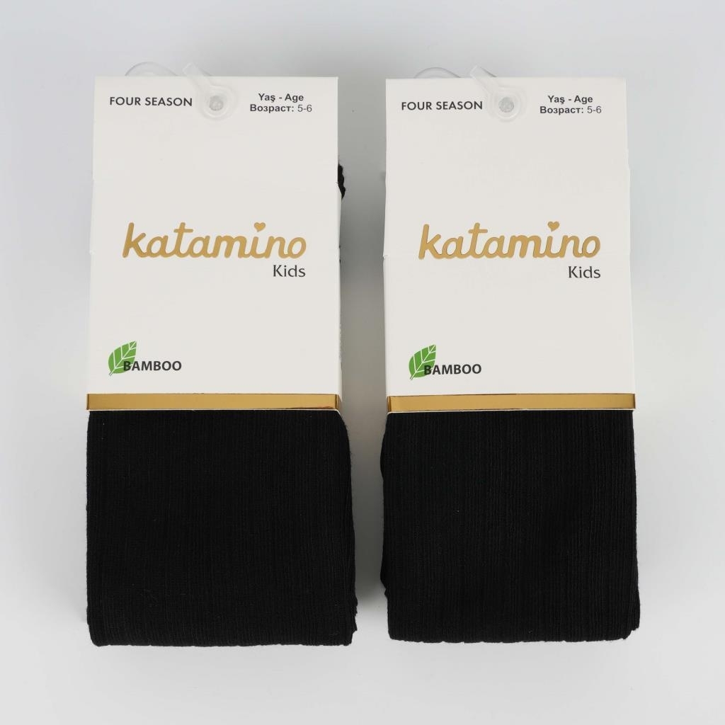 Katamino Beyza Kız Bambu Külotlu 1-5 Yaş K30205 Siyah - 1