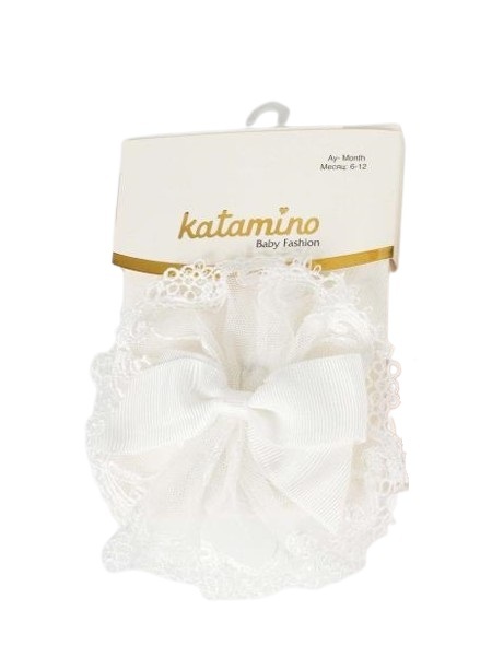 Katamino Kurdele Popo Aks. Kız Bebek Külotlu Çorap K32071 Asorti - 3