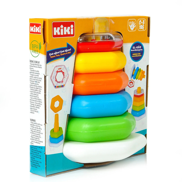 حلقات سداسية ملونة من كيكي مع خشخيشة AE-1510 - 2