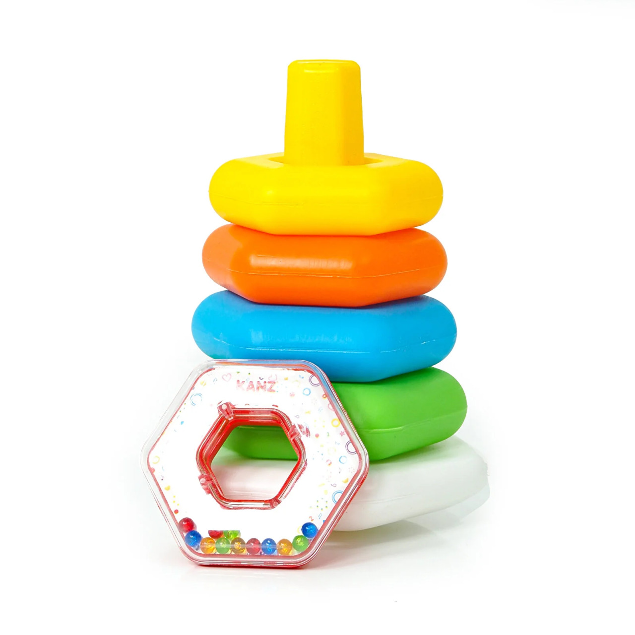 حلقات سداسية ملونة من كيكي مع خشخيشة AE-1510 - 4