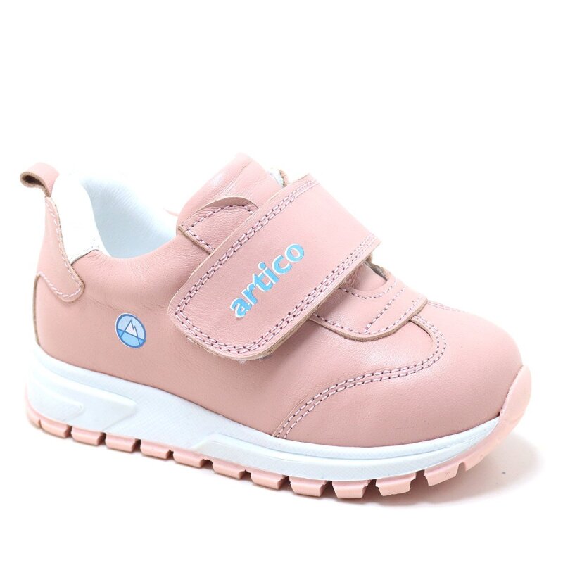 ARTİCO ANDOYA HAKİKİ DERİ PEMBE CIRTLI BEBEK SPOR AYAKKABI - 1