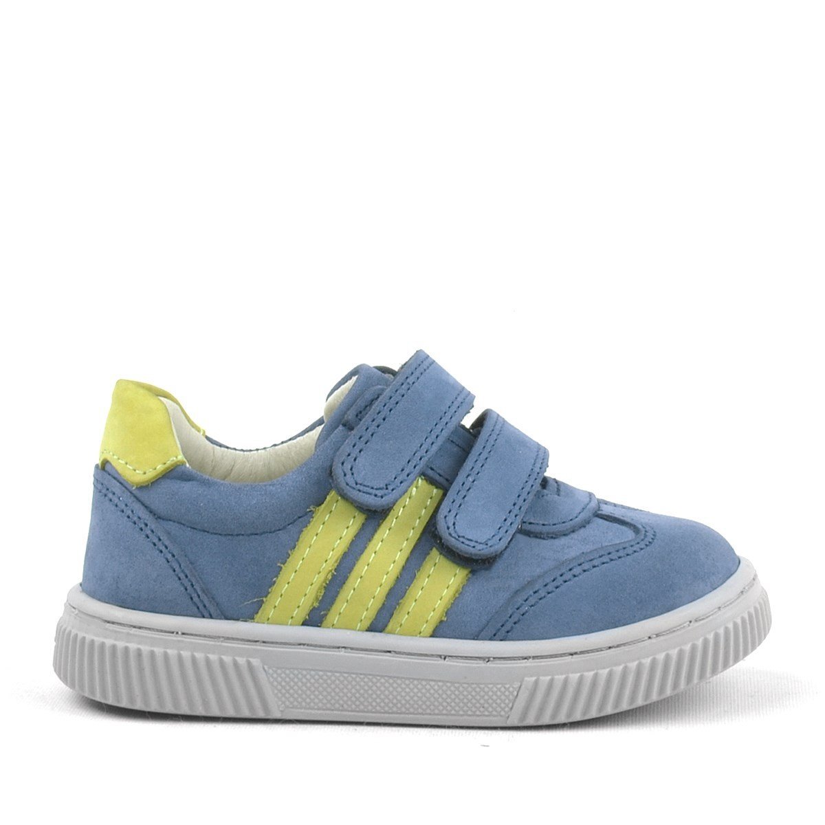 Rakerplus Paw Hakiki Deri Mavi Cırtlı Bebek Spor Ayakkabı Sneaker - 2
