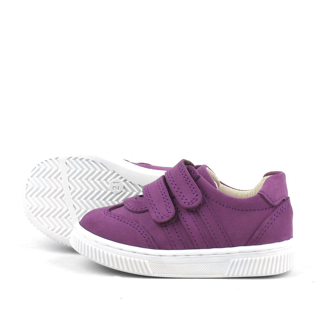 Rakerplus Paw Hakiki Deri Mor Cırtlı Bebek Spor Ayakkabı Sneaker - 5