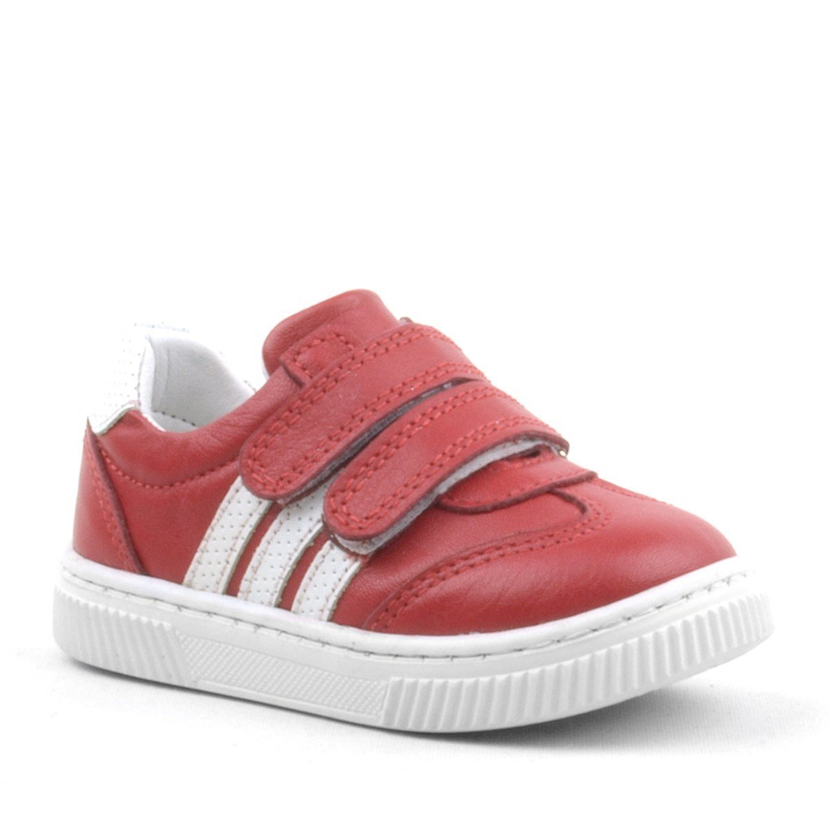 Rakerplus Paw Hakiki Deri Kırmızı Cırtlı Bebek Spor Ayakkabı Sneaker - 1