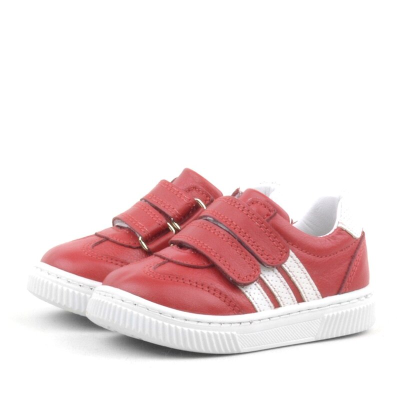 Rakerplus Paw Hakiki Deri Kırmızı Cırtlı Bebek Spor Ayakkabı Sneaker - 3
